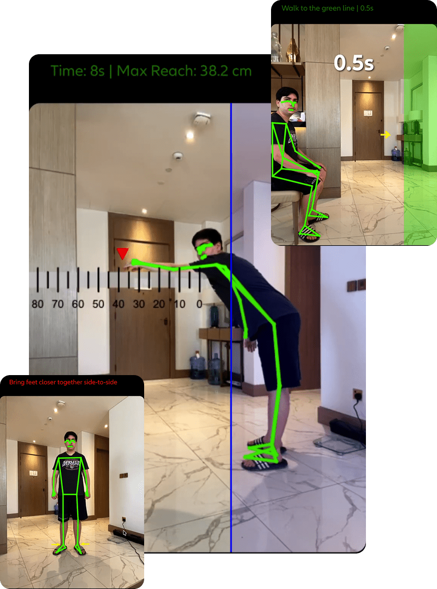 Assessment interface with posture analysis